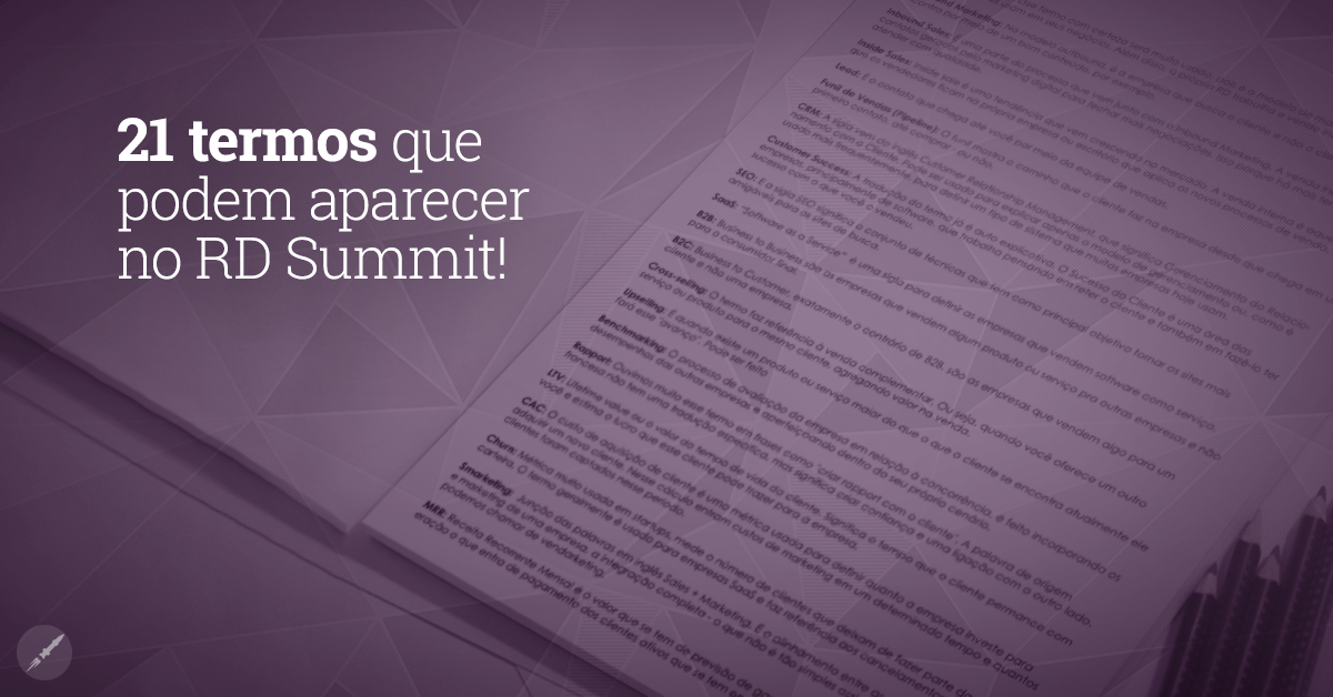 21 termos que podem aparecer no RD Summit!