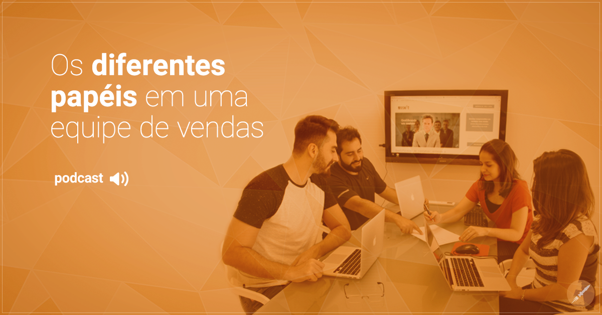 Quais são os papéis dentro de uma equipe de vendas?